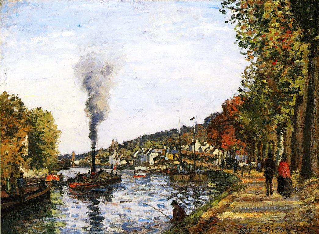 der Seine bei Marly 1871 Camille Pissarro Landschaften Bach Ölgemälde